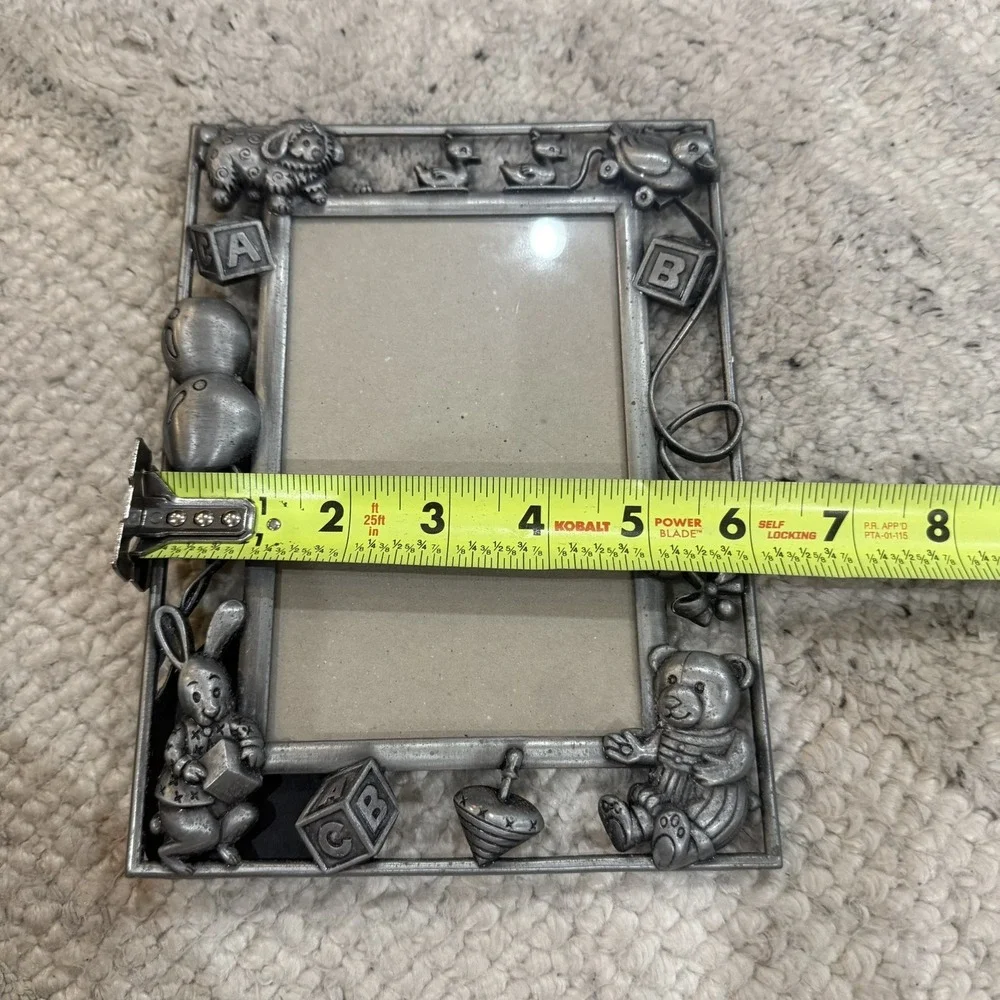 Pewter Baby Picture Frame 3.5